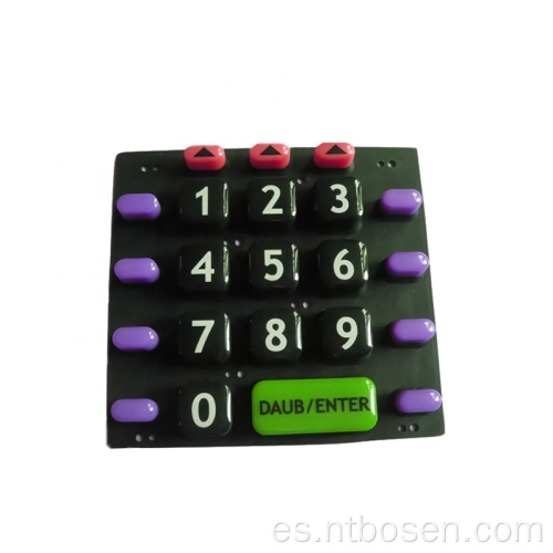 Teclas personalizadas calculadora de escritorio de silicona teclado numérico inalámbrico